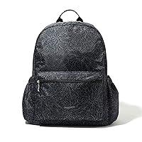Baggallini On The Go Laptop Backpack Midnight Blossom Print One Size