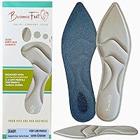 Sharp! Ultra Thin Insoles Lightweight Cushioning Inserts for Heels and Pointed-Toe Flats Designed by Business Feet® Womens Shoes Dress Stillettos Insoles for High Heels One Size Fits Most