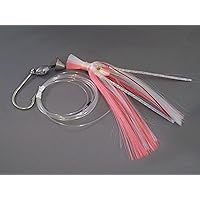Blue Water Candy Skirted Ballyhoo Rig with 130-Pound Mono Line, Pink and White