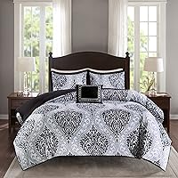 Comfort Spaces Cozy Comforter Set-Modern Casual Boho Bedding Set, Matching Sham, Decorative Pillow, King/Cal King(104