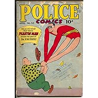Police #53 1946-Quality-Plastic Man-Human Bomb-Candy-Sahle-G/VG