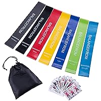 Signature Fitness Resistance Loop Bands, Resistance Exercise Bands for Home Fitness, Stretching, Strength Training, Physical Therapy