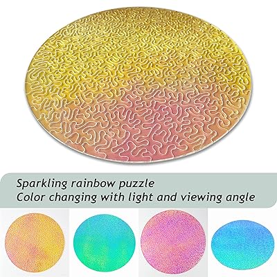 Impossible Hexawave - Jigsaw Puzzle, Wavy Surface, Unique Color Changing  Iridescent Acrylic 180 Pieces Challenge Game for Adults Gift DIY by GEMTURT