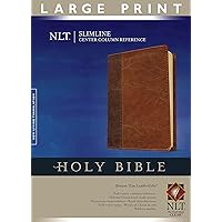 Slimline Center Column Reference Bible NLT, Large Print, TuTone (Red Letter, LeatherLike, Brown/Tan) Slimline Center Column Reference Bible NLT, Large Print, TuTone (Red Letter, LeatherLike, Brown/Tan) Paperback Product Bundle