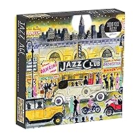 Galison Michael Storrings Jazz Age 1000 Piece Puzzle from 20”x20” Jigsaw Puzzle, Beautifully Illustrated Design, Fun & Challenging Activity The Whole Family Can Enjoy, Great Gift Idea