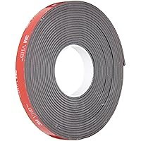 3M VHB Tape 5962 Permanent Bonding Tape Roll - 0.75in. x 15ft. Conformable Black Foam with Acrylic Adhesive.