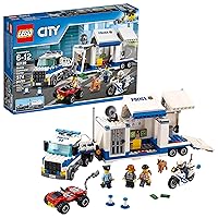 LEGO City Police Mobile Command Center Truck 60139 Building Toy, Action Cop Motorbike and ATV Play Set for Boys and Girls Aged 6 to 12 (374 Pieces)