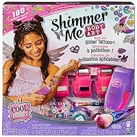 Cool Maker, Shimmer Me Body Art with Roller, 4 Metallic Foils and 180 Designs, Temporary Tattoo Kids Toys for Ages 8 and up
