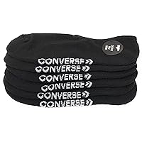 Converse Men's 3 Pack Half Cushion Ultra Low Socks No Show Made For Chucks Shoe Size 6-12