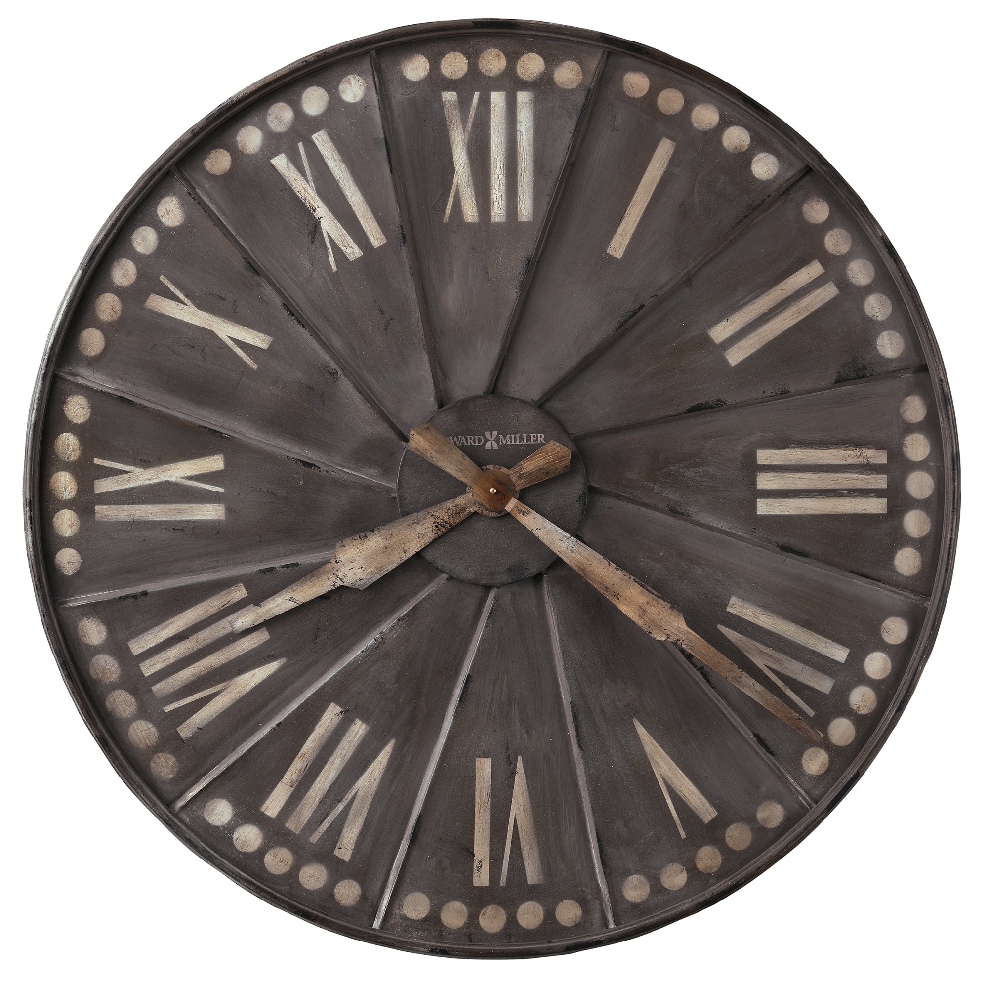 Howard Miller Stockard Wall Clock 625-630 – Oversized Recessed Metal with Quartz Movement