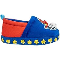 Paw Patrol Boy's Chase and Marshall A-Line Plush Slipper,Blue/Red, Toddler Sizes