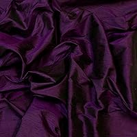 Iridescent Purple Passion Dupioni Silk, 100% Silk Fabric, by The Yard, 44