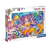 Clementoni 20178, Beautiful Mermaid Jewels Puzzle for Children - 104 Pieces, Ages 6 Years Plus