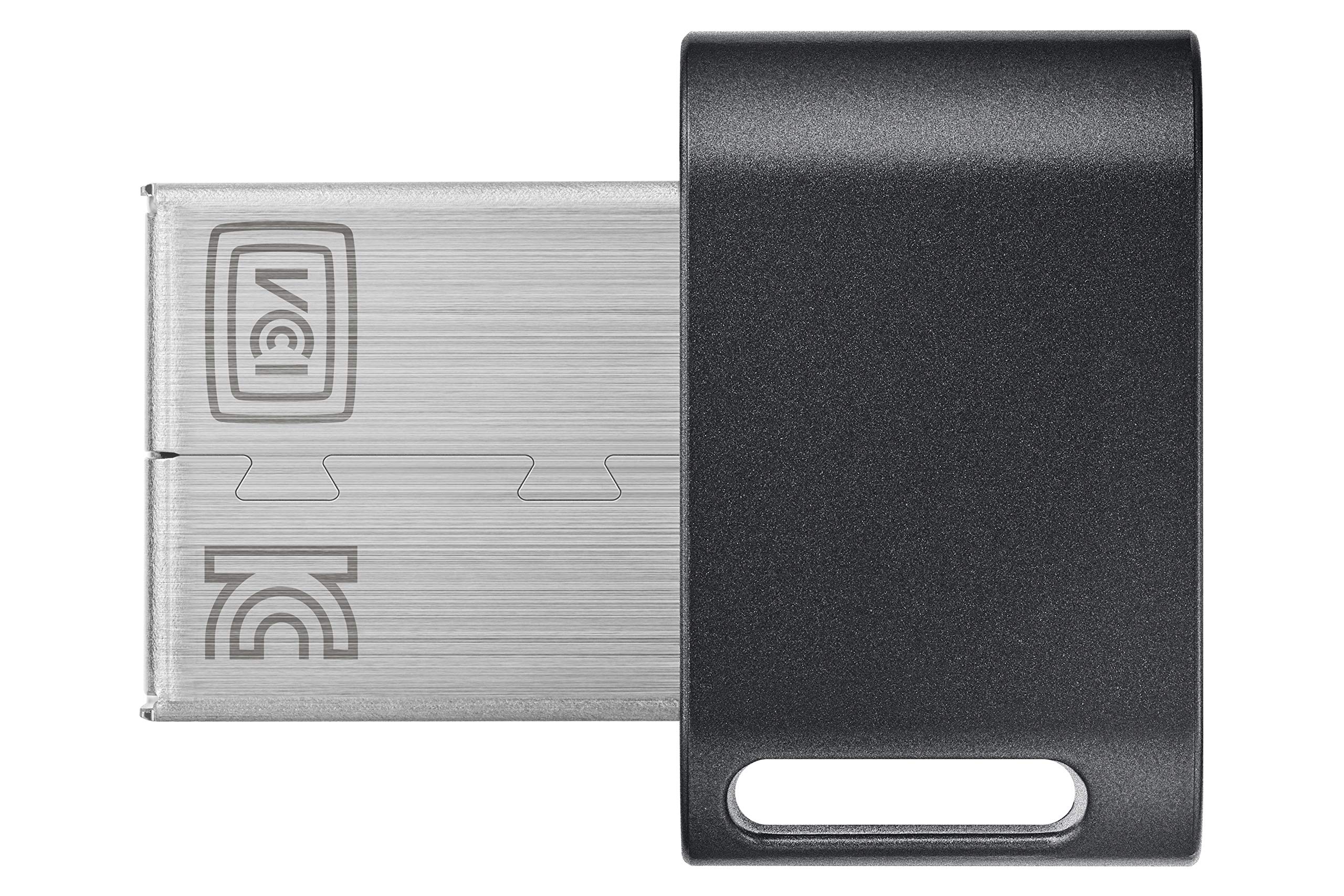 SAMSUNG MUF-64AB/AM FIT Plus 64GB - 300MB/s USB 3.1 Flash Drive, Black/Sliver
