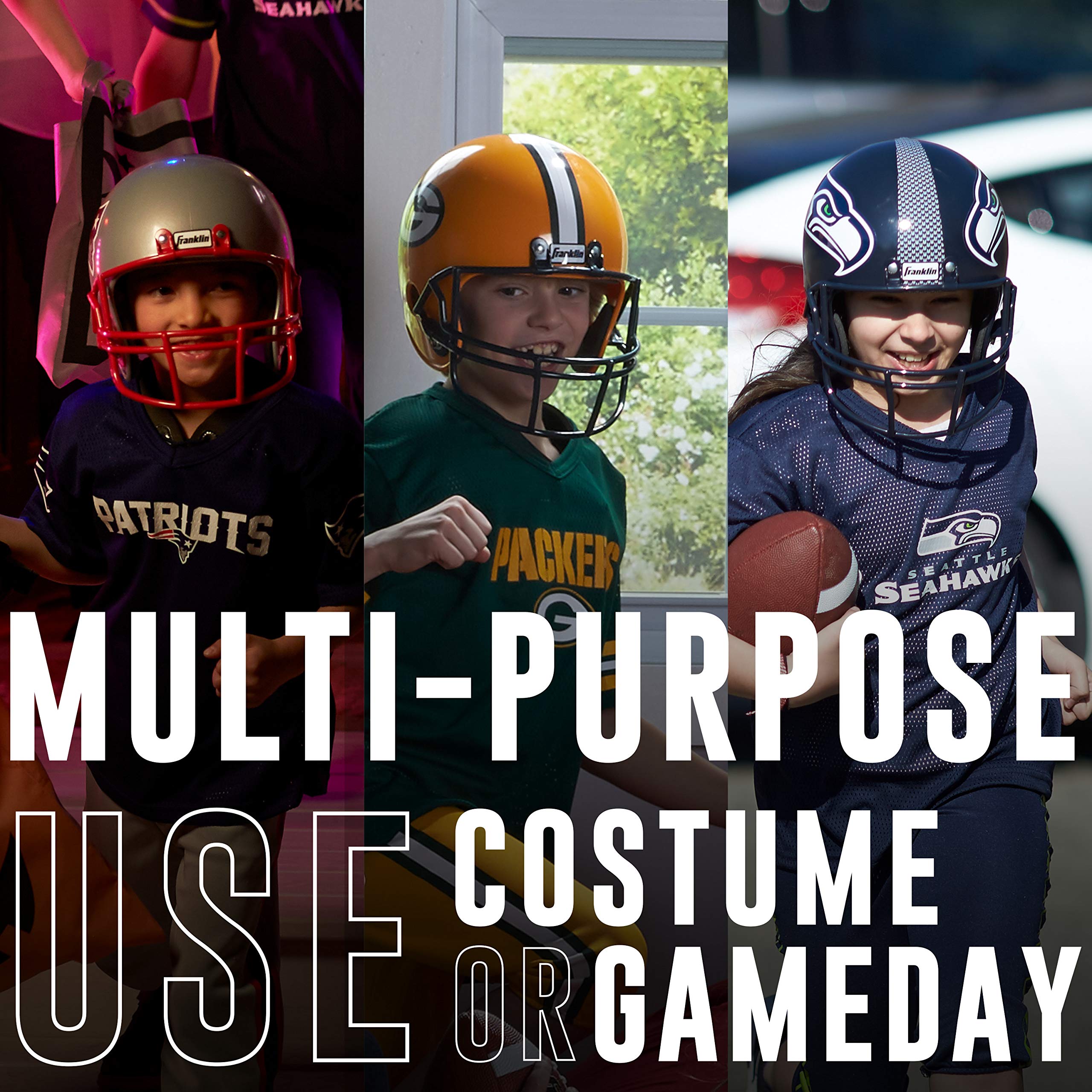 Franklin Sports NFL Kids Football Uniform Set - NFL Youth Football Costume for Boys & Girls - Set Includes Helmet, Jersey & Pants