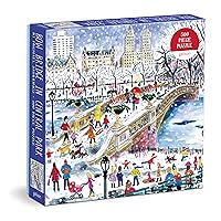 Galison 500 Piece Michael Storrings Bow Bridge in Central Park Jigsaw Puzzle for Adults and Families, New York City Puzzle with Central Park Scenery