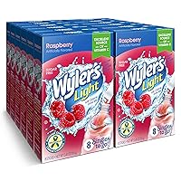 Singles To Go Powder Packets, Water Drink Mix, Raspberry, 8 Packets per Box, 96 total Packets (Pack of 12)