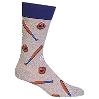 Hot Sox Men's Fun Sports and Athletics Crew Socks-1 Pair Pack-Cool & Funny Novelty Gifts