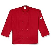 Mercer Culinary M60010RD3X Millennia Men's Cook Jacket with Traditional Buttons, 3X-Large, Red