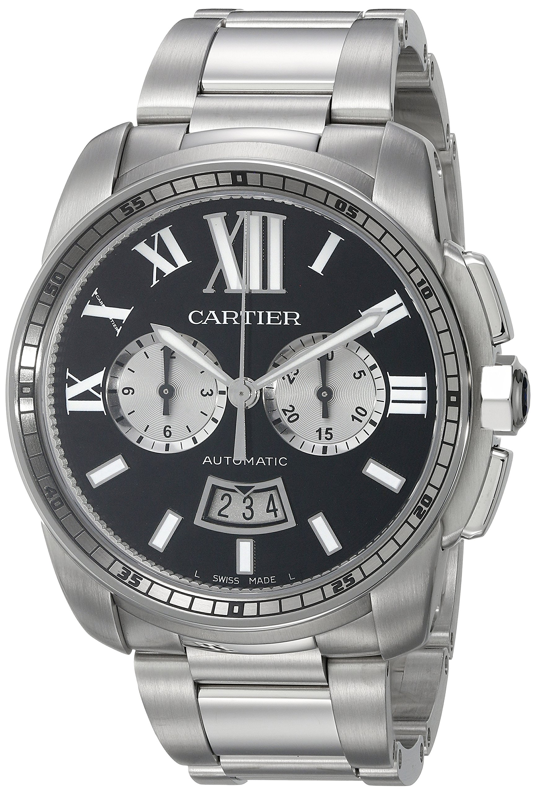 Cartier Men's W7100061 Analog Display Swiss Automatic Silver Watch