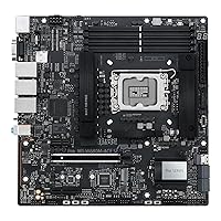 ASUS Pro WS W680M-ACE SE Intel LGA 1700 mATX BMC AST2600 Workstation Motherboard,PCIe 5.0x16,DDR5,ECC Memory,2xIntel 2.5 Gb LAN,2xPCIe 4.0 M.2,USB 3.2 Gen 2x2 Front Panel,SlimSAS,Thunderbolt 4, ACCE