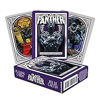 AQUARIUS Marvel Comics Black Panther Playing Cards - Black Panther Themed Deck of Cards for Your Favorite Card Games - Officially Licensed Marvel Comics Merchandise & Collectibles