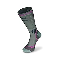 Rollerblade High Performance Women's Socks, Inline Skating, Multi Sport, Dark Grey and Pink