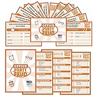Office Party Feud Game, Office Activity Games, Office Trivia Game Set, Games for Team Building, Office Party Game and Activity Supplies-OF03