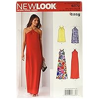NEW LOOK 6372 Misses' Dresses Each in Two Lengths Sewing Kit, Size A (6-8-10-12-14-16-18)