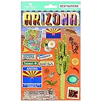 Paper House Productions Travel Arizona 2D Stickers, 3-Pack