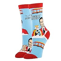 ooohyeah Women's Funny Mister Roger Socks, Novelty Cool Crazy Crew Socks Fun Gifts