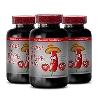 Tongkat Ali Male Enhancement Formula Make My Pepper Big with Maca Root, L-Arginine, Ginseng, Male Enhancement Pills, longjack Supplements, Enhancement Pills for Men, libido Booster, 3B 180 Caps