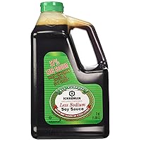 Kikkoman Less Sodium Soy Sauce, 2 Qt Bottle. (Pack of 1)