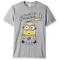 Despicable Me Men's Minions Powered by Bananas Funny Graphic Teee