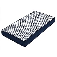 Bacati - Aztec Kilim Navy Quilted Changing Pad Cover