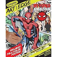 Crayola Art with Edge Spiderman Beyond Amazing Coloring Pages (28pgs), Spiderman Coloring Pages, Adult Coloring, Gift for Teens