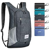 Hiking Backpack 15L Small Travel Backpack Lightweight Daypack Foldable Hiking Backpack Packable Camping Hiking Backpack for Women Men (Dark Grey)