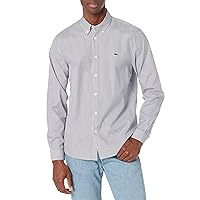 Lacoste Mens Regular Fit Striped Cotton Shirt