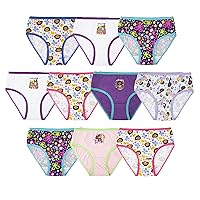 Disney Girls' Encanto 10-Pack 100% Combed Cotton Underwear, Mirabel, Isabela, Luisa and More, Sizes 2/3t, 4t, 4, 6, 8