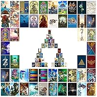 Pounchi The Legend of Game Poster Wall Collage Set (50Pcs 6x4 Inch) HD Aesthetic Posters Prints of Game Legend Artworks Perfect for Gifts and Decorations