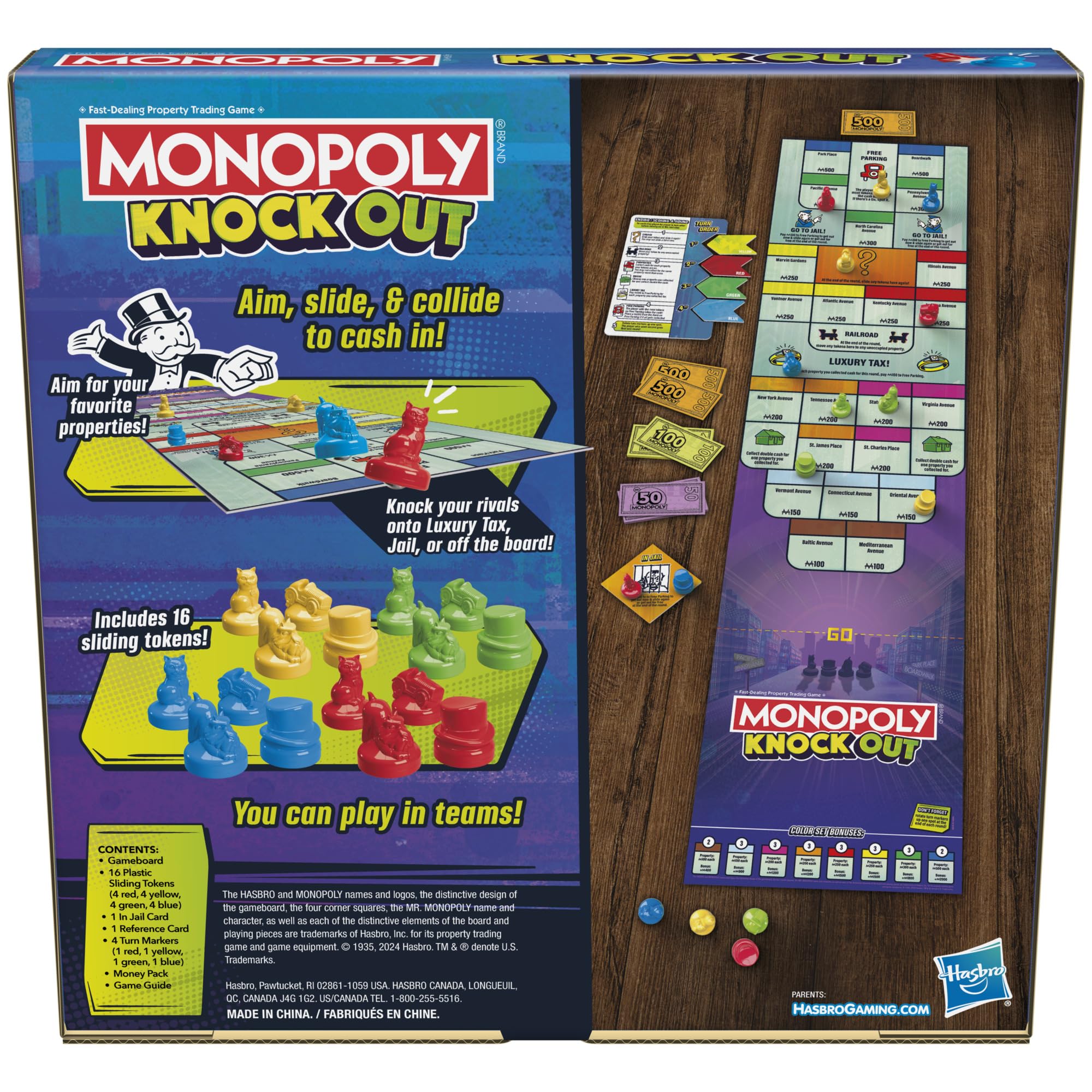 Monopoly Knockout Family Party Game for Kids, Teens, and Adults | Ages 8 and Up | 2-8 Players | 20 Mins. Average | Quick-Playing Board Games