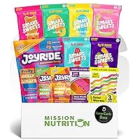 SmartSweets, Joyride Project 7 Low Sugar Candy Variety Box - Low Calorie, High Fiber, Low Carb Gummies and Lollipops
