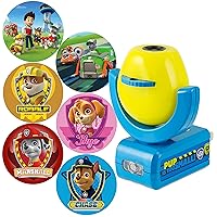 Projectables Paw Patrol LED Night Light Projector, Plug-In, Dusk-to-Dawn Sensor, Rubble, Chase, Skye, Marshall, Alex Porter, For Baby, Kids, Bedroom, Playroom, Nursery, Bathroom, 30605