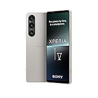 Xperia 1 V Platinum Silver - 6.5 Inch 21:9 Wide 4K HDR OLED - 120Hz Refresh rate -Triple lens(with Next Gen Sensor & ZEISS)- 3.5 mm audio jack - Android 13 - SIM free - Dual SIM hybrid