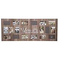 Rustic 18 Opening Distressed You Are My Sunshine Collage Frame