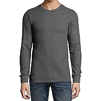 Premium Mens Thermal T Shirts Waffle Pattern Heavyweight Longsleeve Soft Big Tall Active Cotton Knit