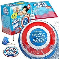 The Ultimate Pool Ball - You Fill This Ball with Water to Play Underwater Games - Dribble Off The Pool Bottom & Pass Under Water for Endless Summer Fun with Friends & Family - Ultra-Durable & Bright