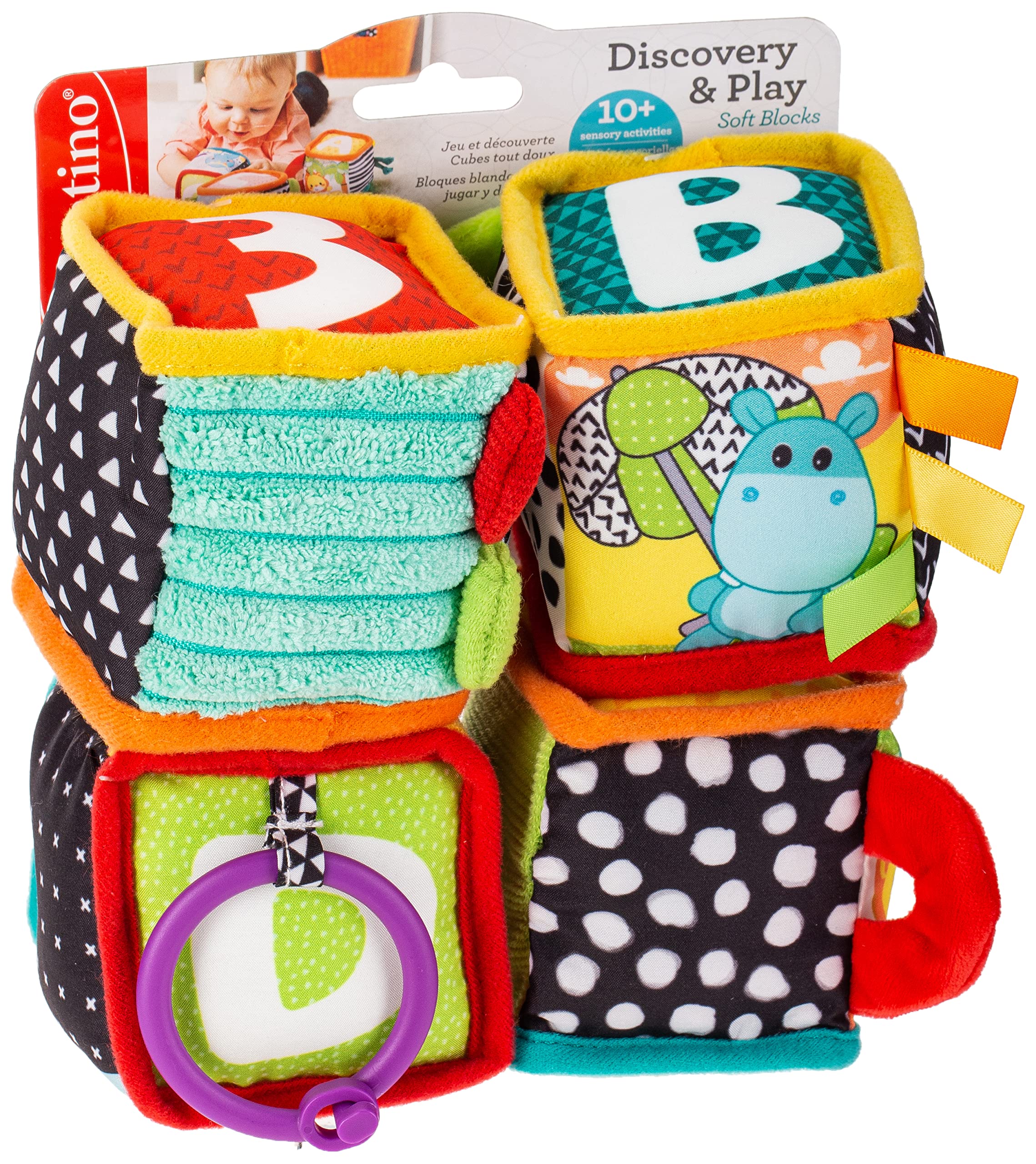 Infantino Discover and Play Soft Blocks Development Toy