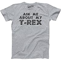 Toddler Ask Me About My Trex T Shirt Funny Cool Dinosaur Flip Humor Tee for Kids