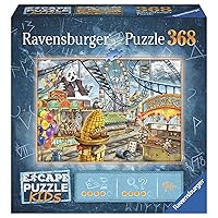 Ravensburger Escape Kids Puzzle - Amusement Park Plight 368 Piece Jigsaw Puzzle for Kids - 12936 - an Escape Room Experience in Puzzle Form